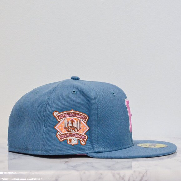 New Era Pittsburg Pirates Fitted Hat with Side Patch 7 1/2 - Picture 2 of 6